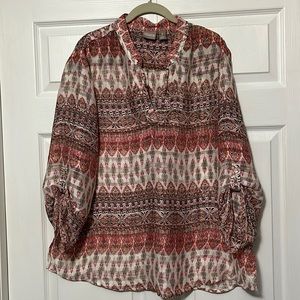 Chico’s Size 3 Print Top